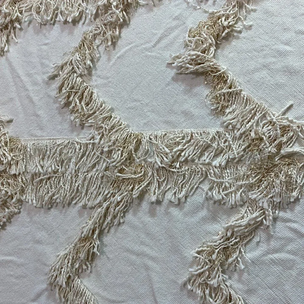ANTHROPOLOGIE Fringe Bay Throw Blanket